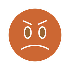 Angry Face Vector Icon