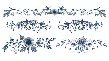 Creative Collection of Hand-Drawn Text Dividers and Vignettes