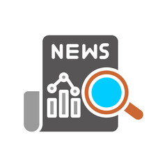 News Analysis Vector Icon
