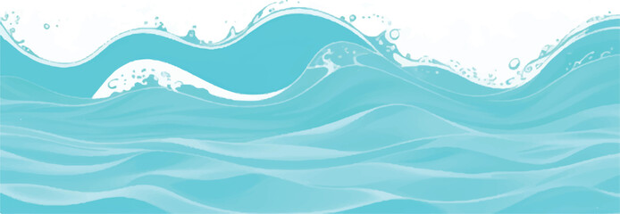 Transparent abstract soft green and blue abstract water color ocean wave texture background. Banner Graphic Resource as background for ocean wave and water wave abstract graphics	