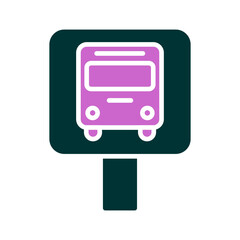 Bus Stop Vector Icon