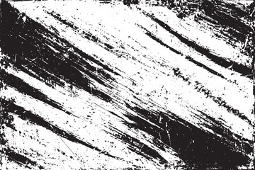 Abstract Distressed Grunge Texture in Black and White – Rough Overlay  Vector