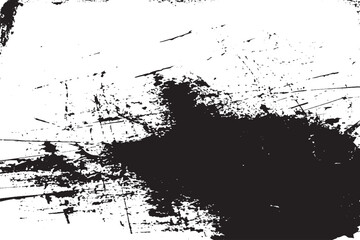 Distressed Grunge Black Texture Background – Abstract Rough Black and White Design