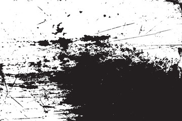 Distressed Grunge Black Texture Background – Abstract Rough Black and White Design