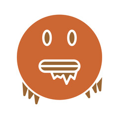 Cold Face Vector Icon