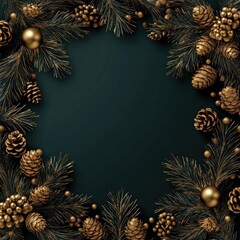 Christmas wreaths christmas decoration background.