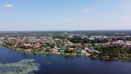 Obraz premium City and blue sky