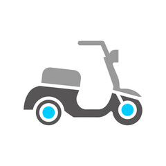 Motor Scooter Vector Icon