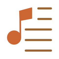 Party Playlist Vector Icon