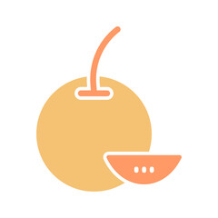 Tangerine Vector Icon