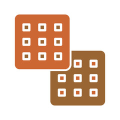 Waffle Vector Icon