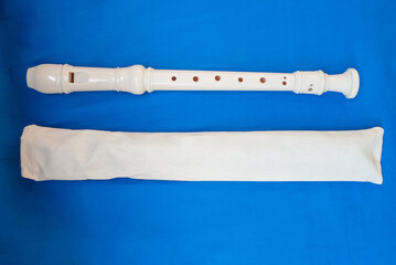 Block flute with storage pouch