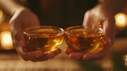 A patient receiving cupping therapy from a Chinese medicine expert