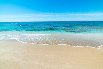 White sand and turquoise water in Sardinia