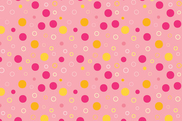 Abstract backgroundpink and yellow gradations with circle effect 