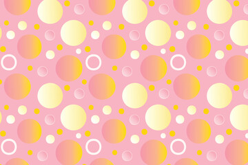 Abstract backgroundpink and yellow gradations with circle effect 