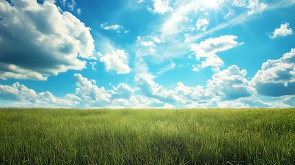 Obraz premium Sunny Meadow Landscape
