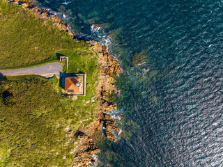 Faro de Cabo Cee en Corcubión A Coruña Galicia