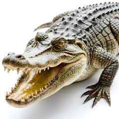 Obraz premium alligaor isolated on white background