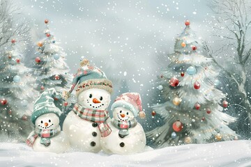 Elegant Christmas card with glowing ornaments and festive decorations