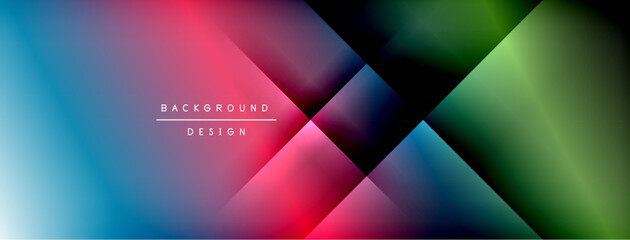 Colorful gradient with lines made of shadow and light. Creative background