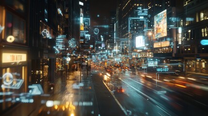 Fototapeta premium Futuristic AI concept and visualization