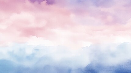 Obraz premium Minimalist Watercolor Gradient Background with Soft Brushwork and Dreamy Atmosphere