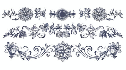 Hand Drawn Text Dividers & Vignettes Collection for Designers