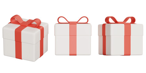 square gift box 3D graphic