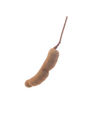 Fresh tamarind on white background