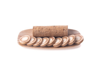 Fresh Gobo on White Background