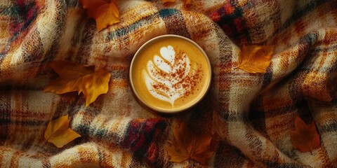 Fototapeta premium Autumn Harvest Latte