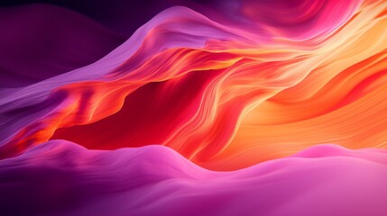 Obraz premium Vibrant flow of colors and light an abstract representation of movement and emotion in a dreamlike landscape