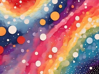 abstract background with circles light  christmas  color design  bright  lights  decoration  ,Ai generated 