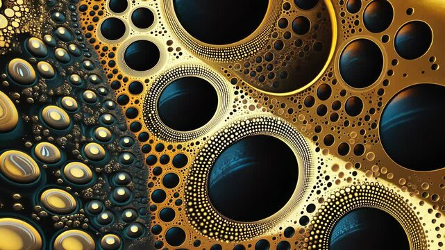 A close-up view of an abstract artwork, likely created through a photography technique or digital manipulation