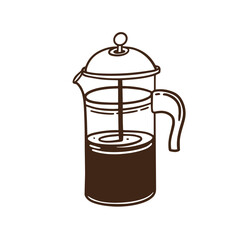 This classic French Press Coffee Maker exudes charm and sophistication, ideal for coffee lovers