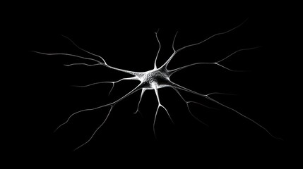 Neuron cell digital rendering.