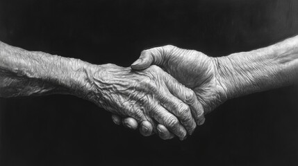 Elderly receive support. Generative AI