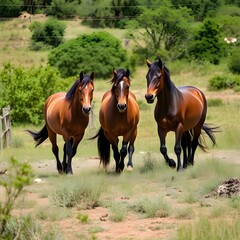 Fototapeta premium horses