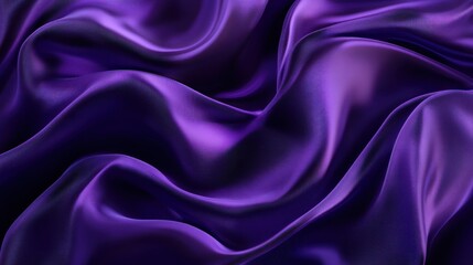 Obraz premium Luxurious Purple Silk Drapery: A Textured Abstract