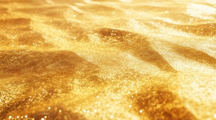 Gold desert expanse. Generative AI