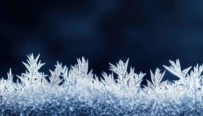 dark blue background with frost and ice covering