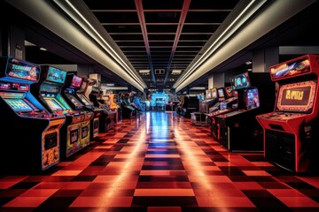 Arcade center gambling game architecture.