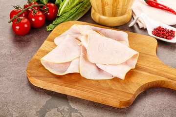 Turkey ham Campana few slices