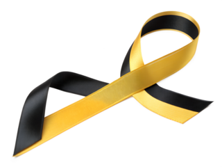 yellow awareness ribbon