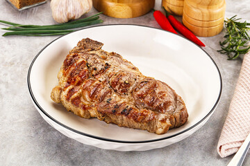 Grilled pork sirloin for dinner