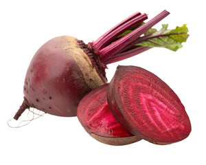 red beet isolated on white background. Transparent PNG