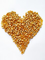 yellow heart of corn