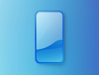 Obraz premium Two bluecolored phones are positioned on a bluecolored surface