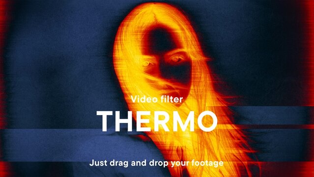 Thermal Camera Video Effect Template